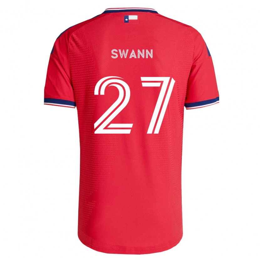 Danxen Kinderen Caleb Swann #27 Rood Blauw Wit Thuisshirt Thuistenue 2026/27 T-Shirt
