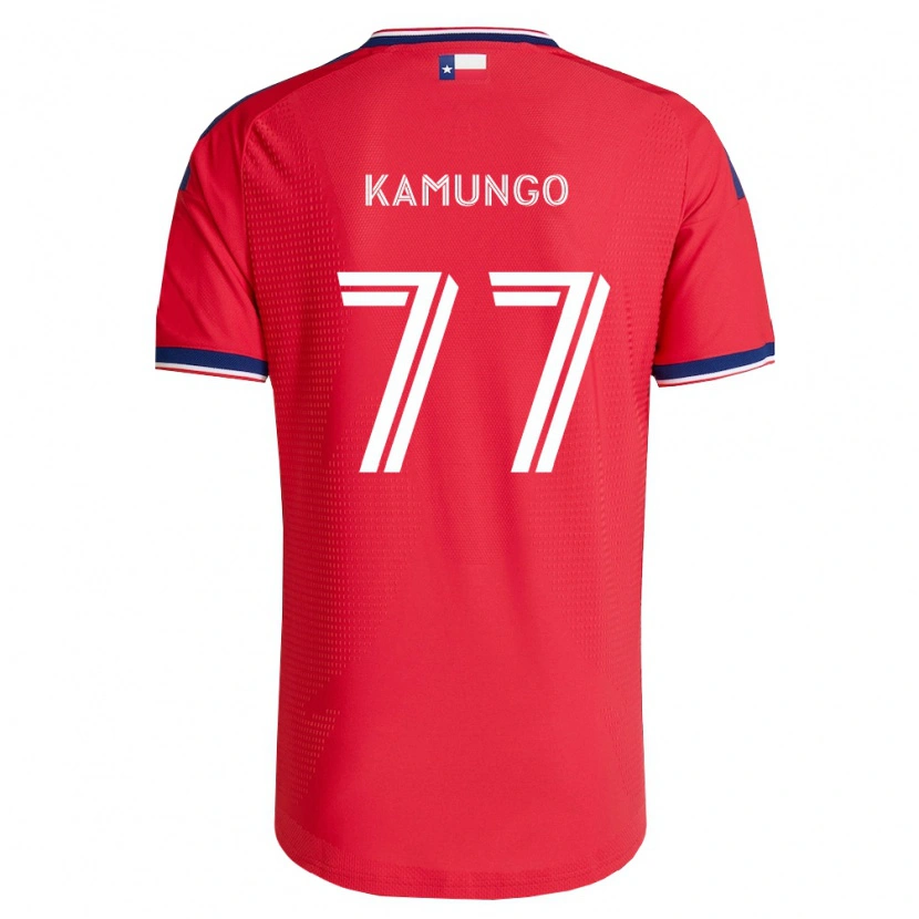 Danxen Kinderen Bernard Kamungo #77 Rood Blauw Wit Thuisshirt Thuistenue 2026/27 T-Shirt