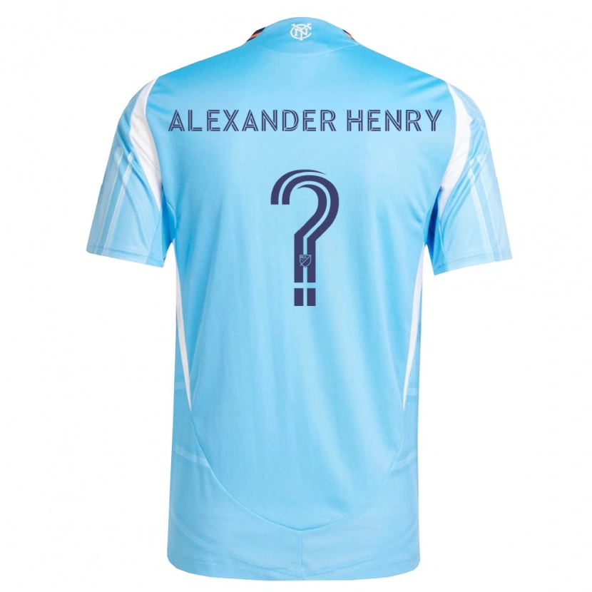 Danxen Kinderen Liam Alexander Henry #0 Hemelsblauw Wit Thuisshirt Thuistenue 2026/27 T-Shirt