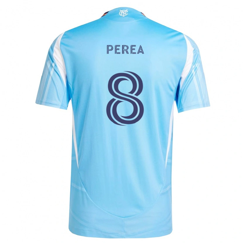 Danxen Kinderen Andrés Perea #8 Hemelsblauw Wit Thuisshirt Thuistenue 2026/27 T-Shirt