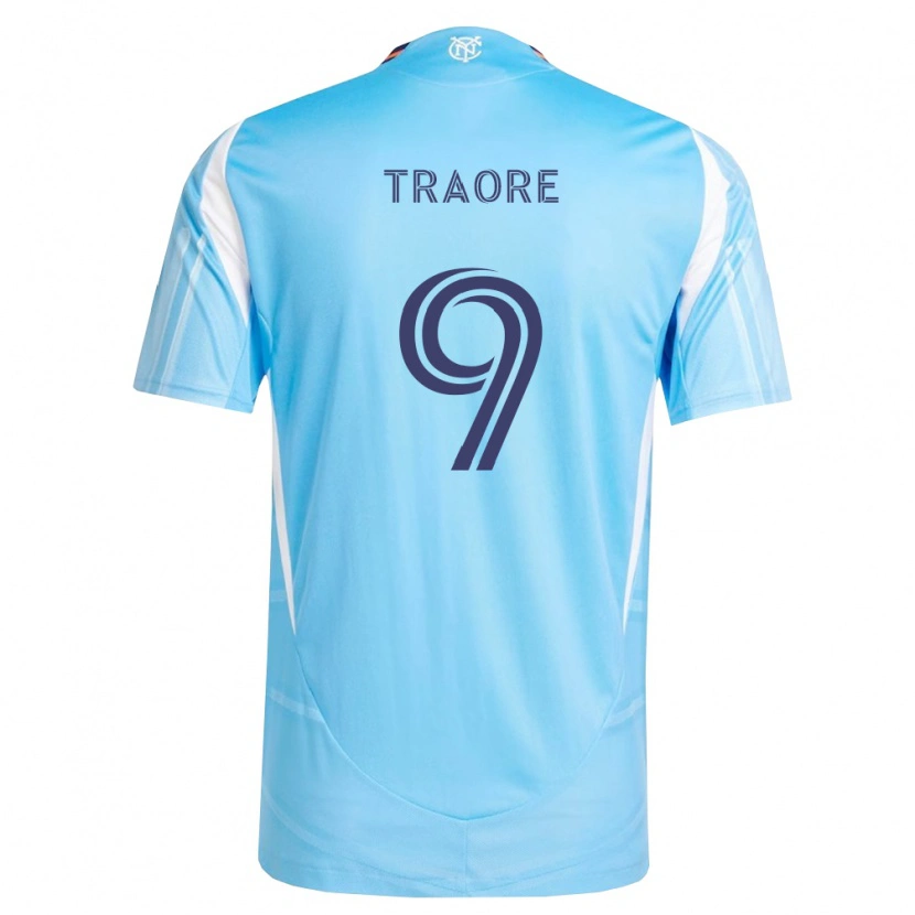 Danxen Kinderen Bénie Traoré #9 Hemelsblauw Wit Thuisshirt Thuistenue 2026/27 T-Shirt