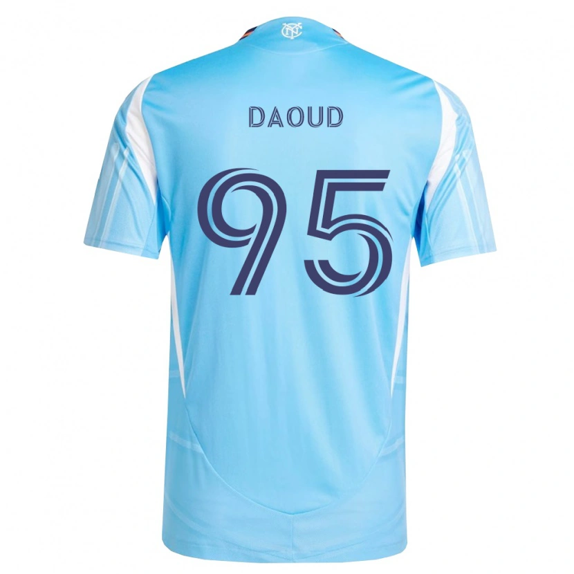 Danxen Kinderen Rami Daoud #95 Hemelsblauw Wit Thuisshirt Thuistenue 2026/27 T-Shirt