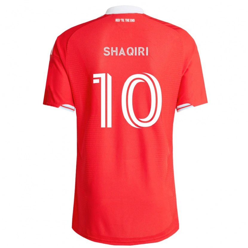 Danxen Kinderen Xherdan Shaqiri #10 Rood Diep Blauw Wit Thuisshirt Thuistenue 2026/27 T-Shirt