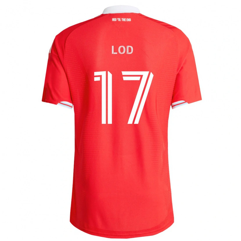Danxen Kinderen Robin Lod #17 Rood Diep Blauw Wit Thuisshirt Thuistenue 2026/27 T-Shirt