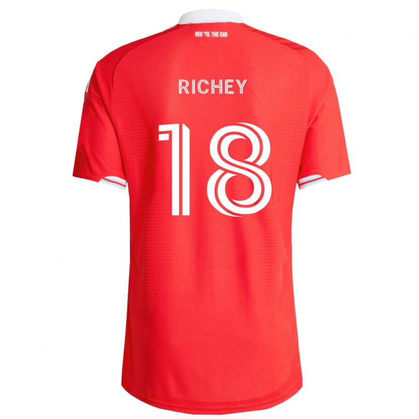 Danxen Kinderen Spencer Richey #18 Rood Diep Blauw Wit Thuisshirt Thuistenue 2026/27 T-Shirt