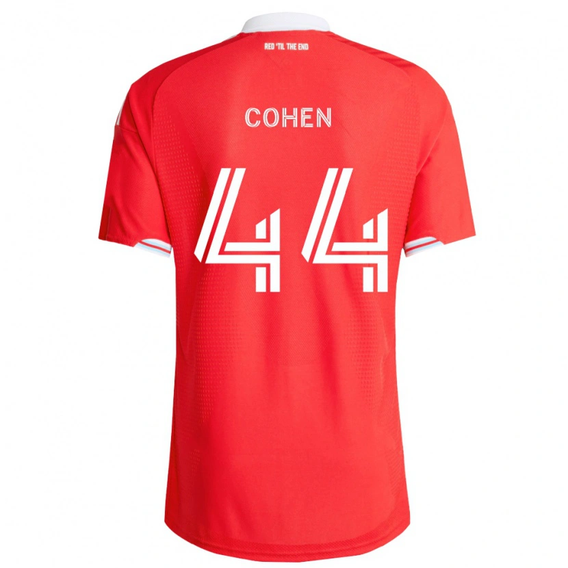 Danxen Kinderen Josh Cohen #44 Rood Diep Blauw Wit Thuisshirt Thuistenue 2026/27 T-Shirt