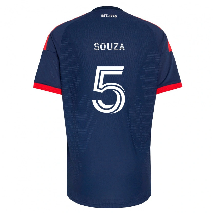 Danxen Kinderen Victor Souza #5 Koninklijk Blauw Rood Wit Thuisshirt Thuistenue 2026/27 T-Shirt