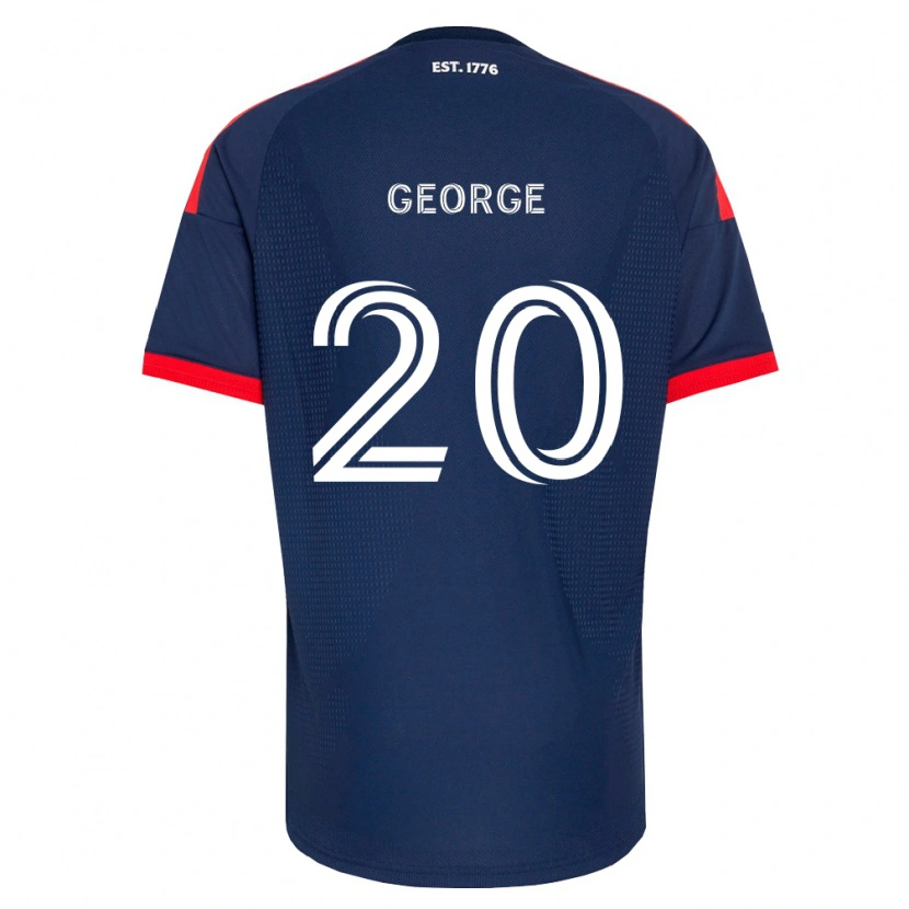 Danxen Kinderen Sharod George #20 Koninklijk Blauw Rood Wit Thuisshirt Thuistenue 2026/27 T-Shirt