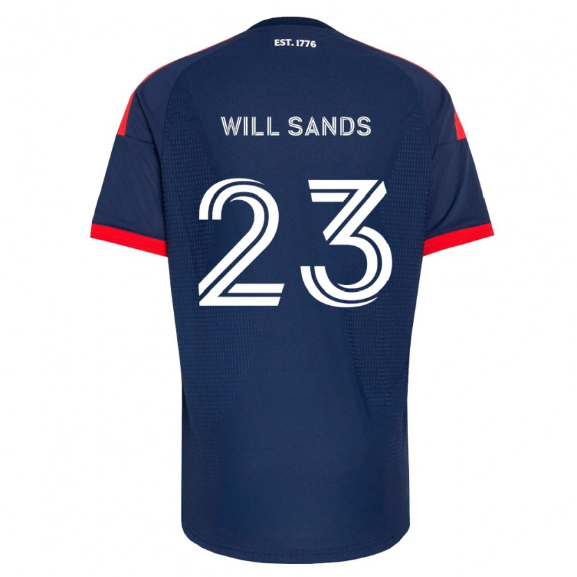 Danxen Kinderen Will Sands #23 Koninklijk Blauw Rood Wit Thuisshirt Thuistenue 2026/27 T-Shirt