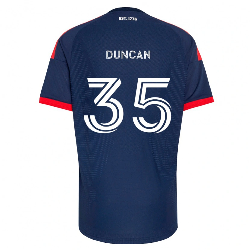 Danxen Kinderen Nakye Greenidge-Duncan #35 Koninklijk Blauw Rood Wit Thuisshirt Thuistenue 2026/27 T-Shirt