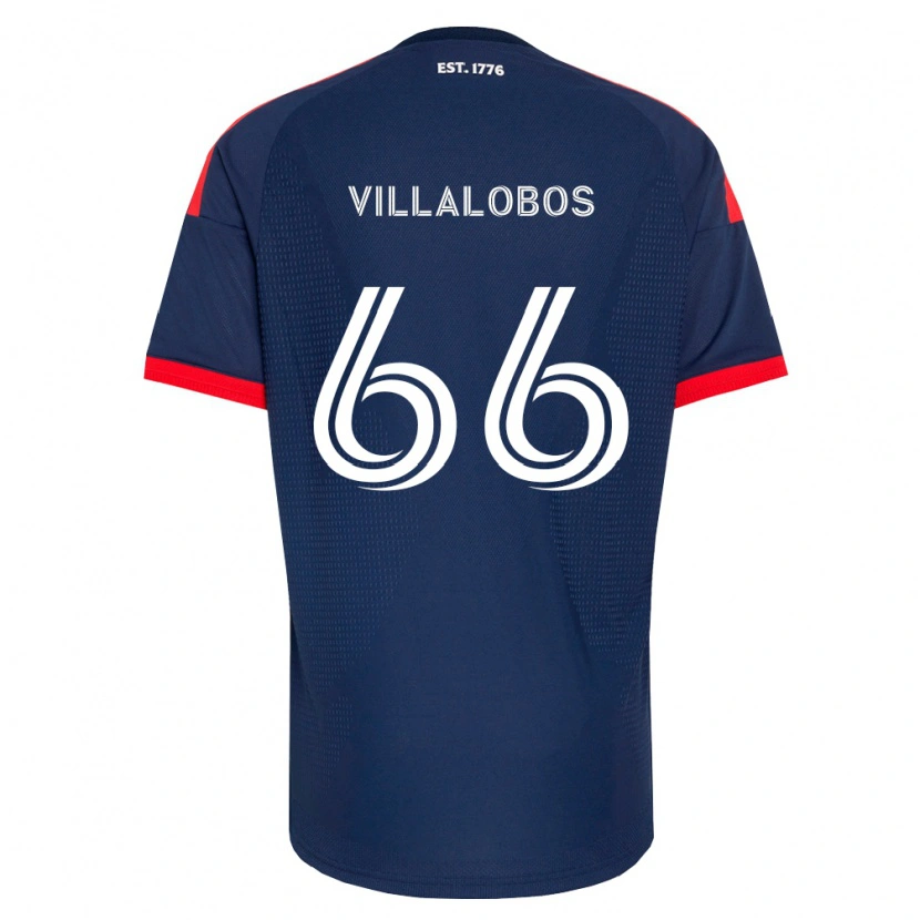 Danxen Kinderen Ivan Villalobos #66 Koninklijk Blauw Rood Wit Thuisshirt Thuistenue 2026/27 T-Shirt