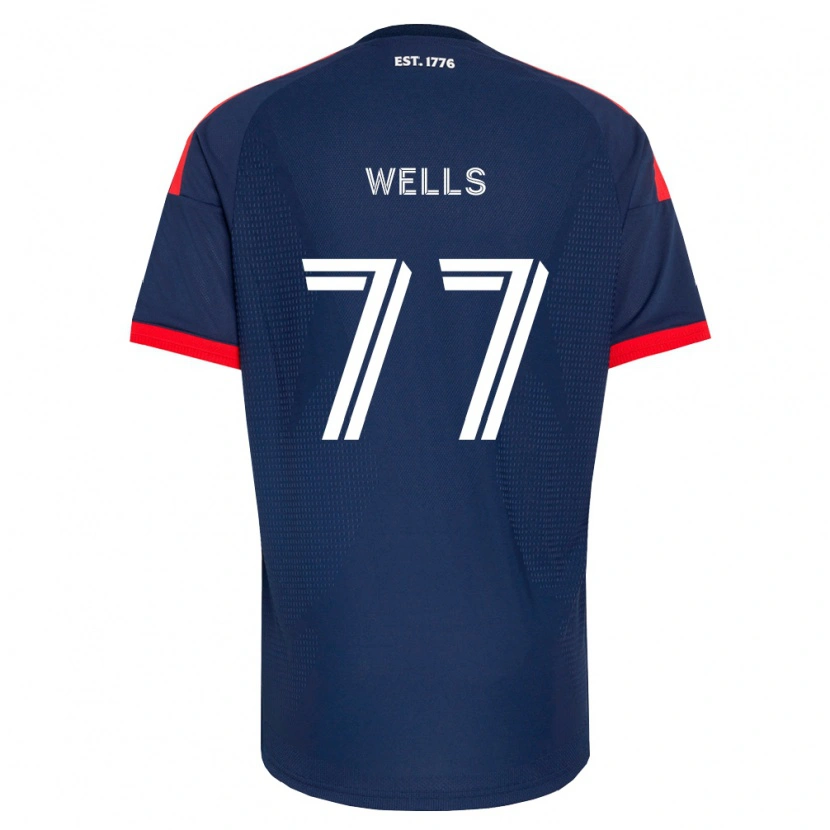 Danxen Kinderen Makai Wells #77 Koninklijk Blauw Rood Wit Thuisshirt Thuistenue 2026/27 T-Shirt