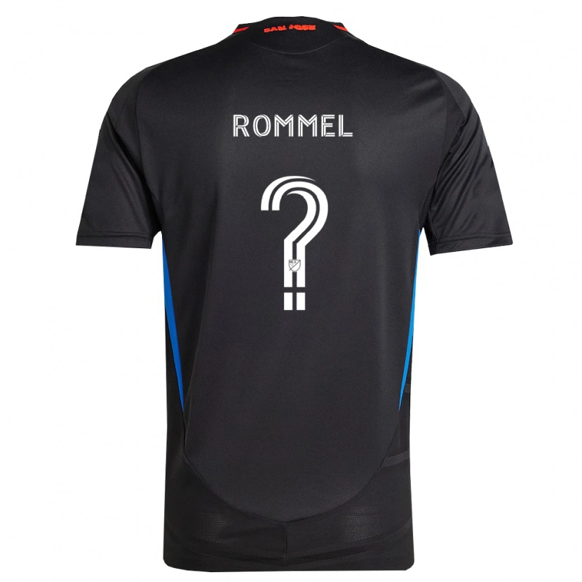 Danxen Kinderen Rocky Rommel #0 Blauw Wit Zwart Thuisshirt Thuistenue 2026/27 T-Shirt