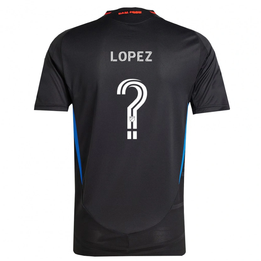 Danxen Kinderen Mateo Lopez #0 Blauw Wit Zwart Thuisshirt Thuistenue 2026/27 T-Shirt