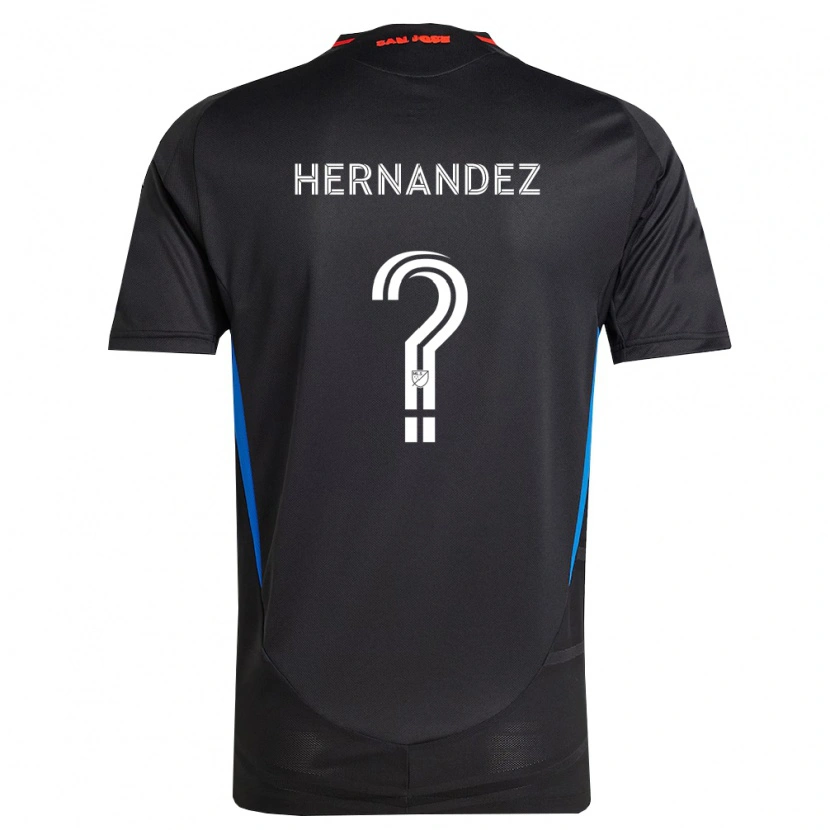 Danxen Kinderen Oliver Hernandez #0 Blauw Wit Zwart Thuisshirt Thuistenue 2026/27 T-Shirt