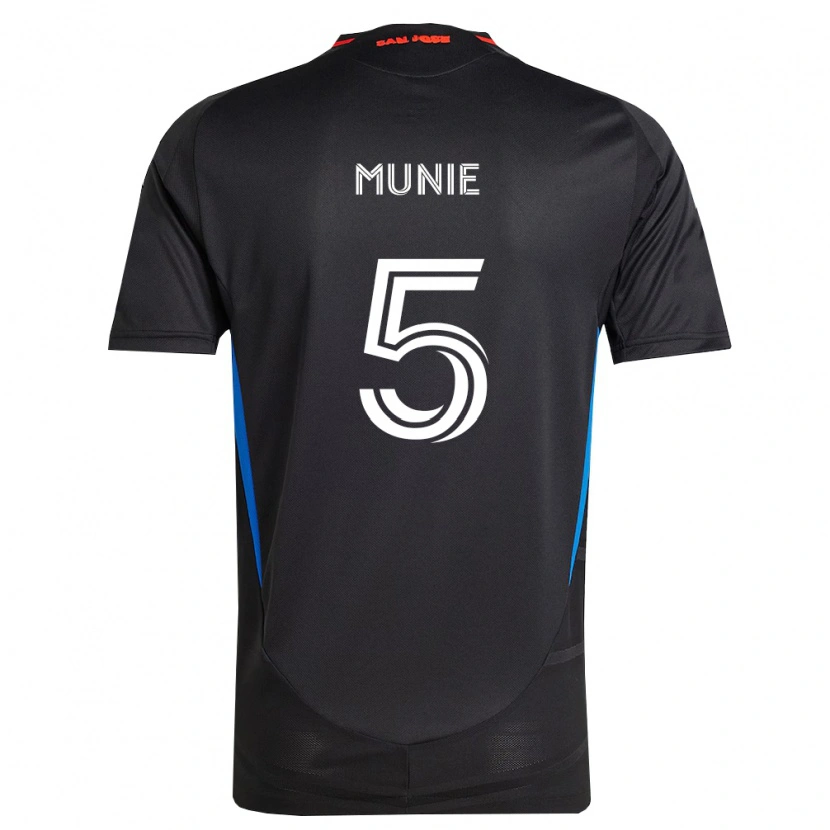 Danxen Kinderen Daniel Munie #5 Blauw Wit Zwart Thuisshirt Thuistenue 2026/27 T-Shirt