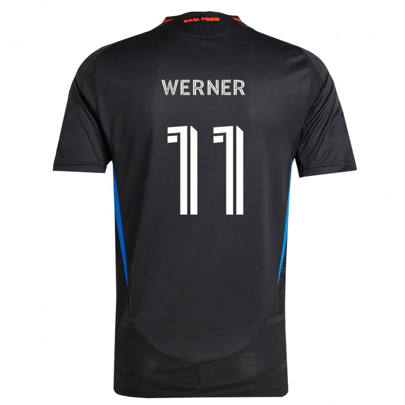 Danxen Kinderen Timo Werner #11 Blauw Wit Zwart Thuisshirt Thuistenue 2026/27 T-Shirt