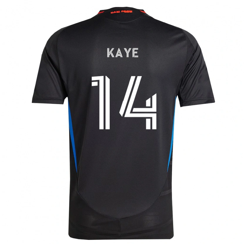 Danxen Kinderen Mark-Anthony Kaye #14 Blauw Wit Zwart Thuisshirt Thuistenue 2026/27 T-Shirt