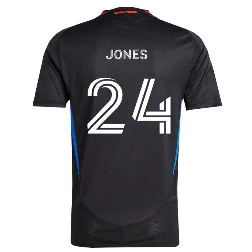 Danxen Kinderen Dejuan Jones #24 Blauw Wit Zwart Thuisshirt Thuistenue 2026/27 T-Shirt