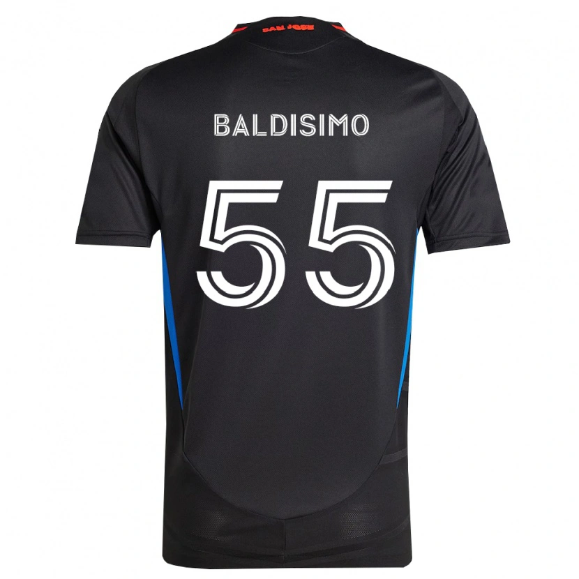 Danxen Kinderen Michael Baldisimo #55 Blauw Wit Zwart Thuisshirt Thuistenue 2026/27 T-Shirt