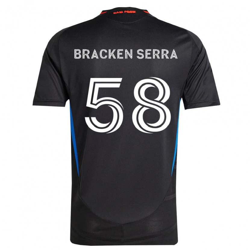 Danxen Kinderen Gabriel Bracken Serra #58 Blauw Wit Zwart Thuisshirt Thuistenue 2026/27 T-Shirt