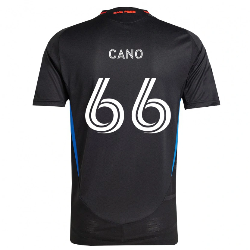 Danxen Kinderen Alejandro Cano #66 Blauw Wit Zwart Thuisshirt Thuistenue 2026/27 T-Shirt