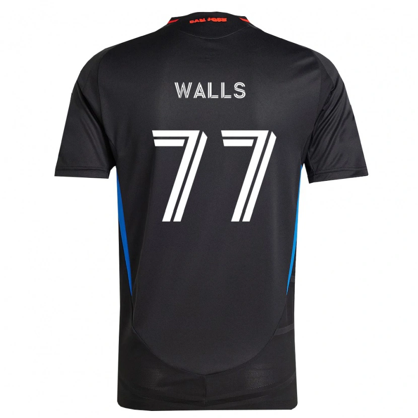 Danxen Kinderen Casey Walls #77 Blauw Wit Zwart Thuisshirt Thuistenue 2026/27 T-Shirt