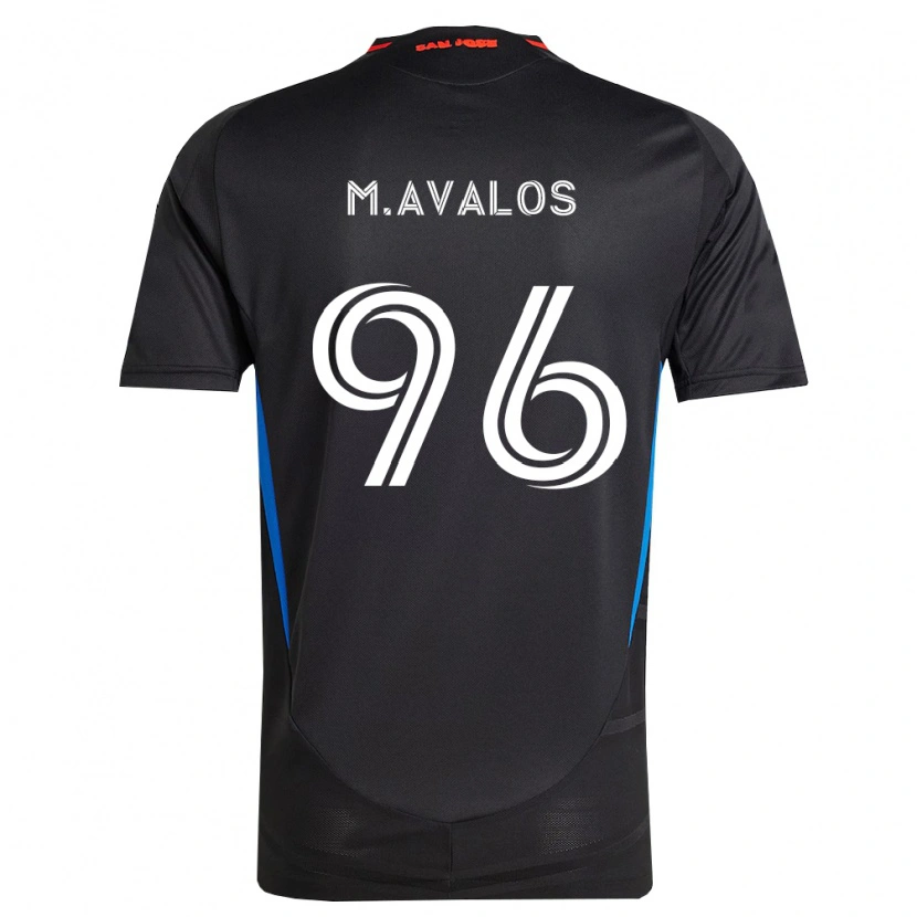 Danxen Kinderen Marcelo Ávalos #96 Blauw Wit Zwart Thuisshirt Thuistenue 2026/27 T-Shirt