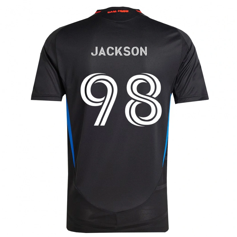 Danxen Kinderen Jacob Jackson #98 Blauw Wit Zwart Thuisshirt Thuistenue 2026/27 T-Shirt