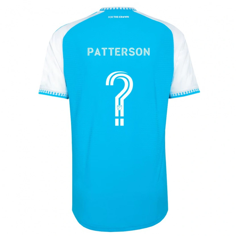 Danxen Kinderen Carter Patterson #0 Hemelsblauw Wit Zwart Thuisshirt Thuistenue 2026/27 T-Shirt