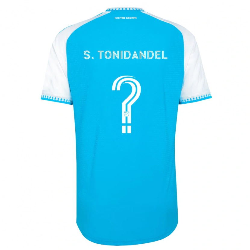 Danxen Kinderen Simon Tonidandel #0 Hemelsblauw Wit Zwart Thuisshirt Thuistenue 2026/27 T-Shirt