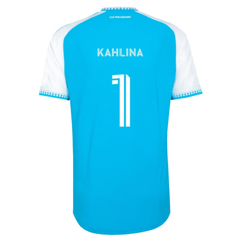 Danxen Kinderen Kristijan Kahlina #1 Hemelsblauw Wit Zwart Thuisshirt Thuistenue 2026/27 T-Shirt