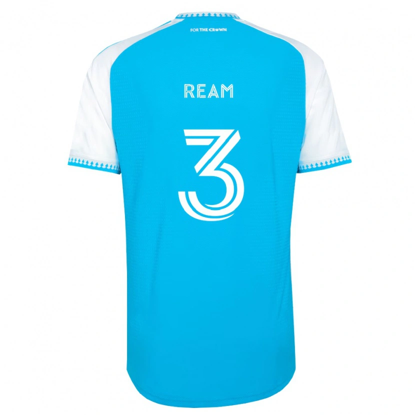 Danxen Kinderen Tim Ream #3 Hemelsblauw Wit Zwart Thuisshirt Thuistenue 2026/27 T-Shirt