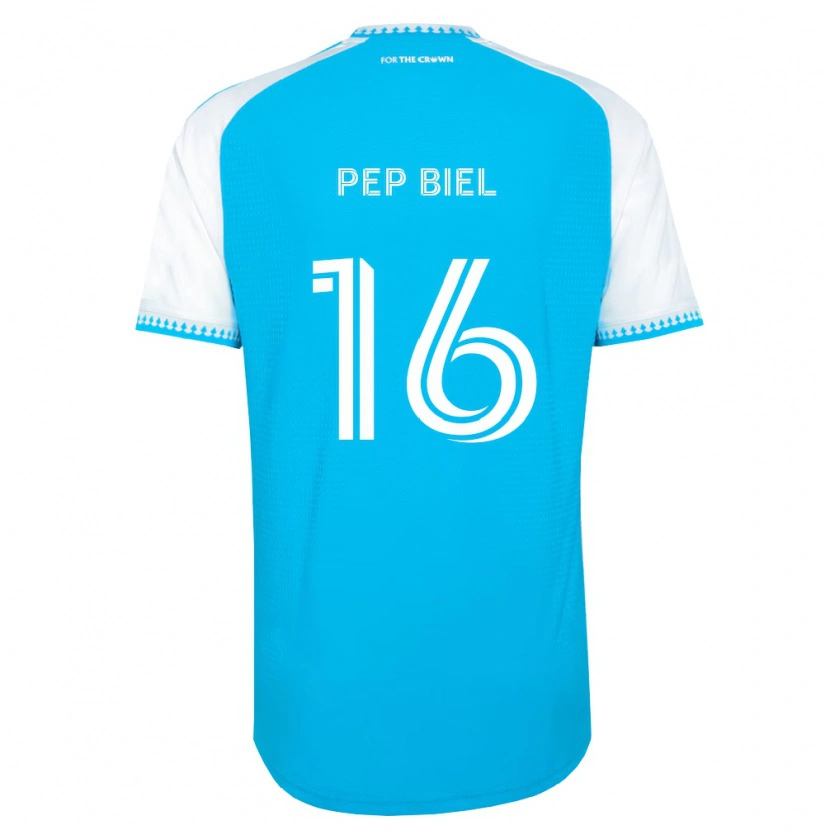 Danxen Kinderen Pep Biel #16 Hemelsblauw Wit Zwart Thuisshirt Thuistenue 2026/27 T-Shirt