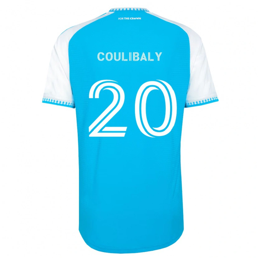 Danxen Kinderen Baye Coulibaly #20 Hemelsblauw Wit Zwart Thuisshirt Thuistenue 2026/27 T-Shirt