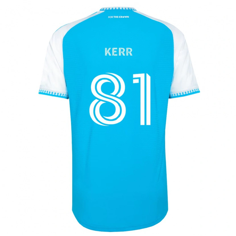 Danxen Kinderen Keegan Kerr #81 Hemelsblauw Wit Zwart Thuisshirt Thuistenue 2026/27 T-Shirt