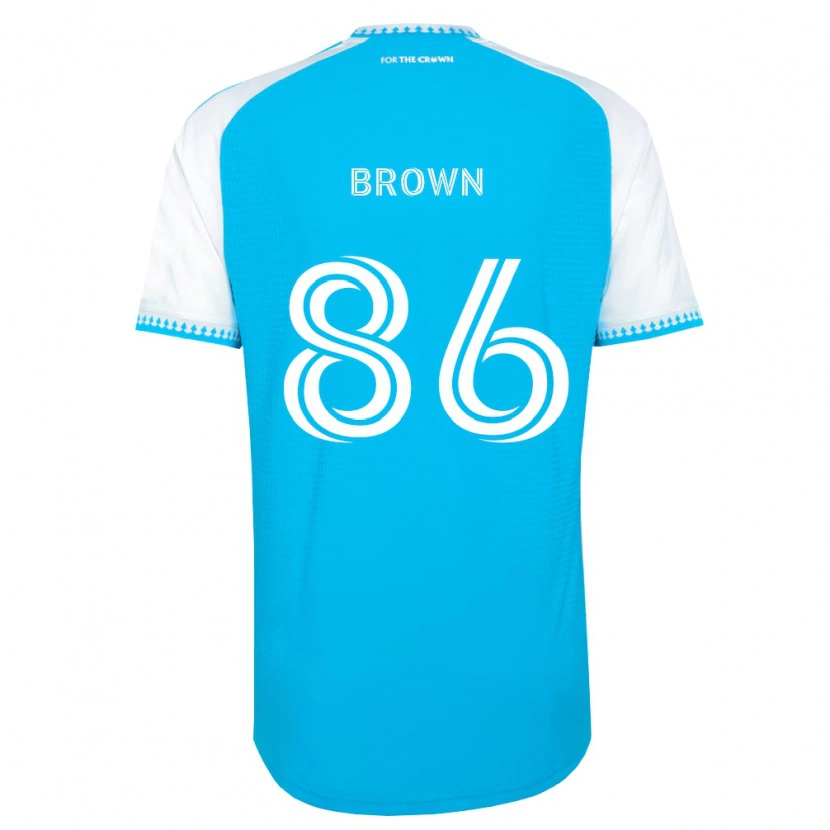 Danxen Kinderen Daniel Brown #86 Hemelsblauw Wit Zwart Thuisshirt Thuistenue 2026/27 T-Shirt