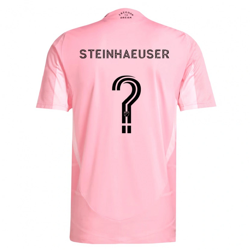 Danxen Kinderen Marcus Steinhaeuser #0 Roze Zwart Thuisshirt Thuistenue 2026/27 T-Shirt