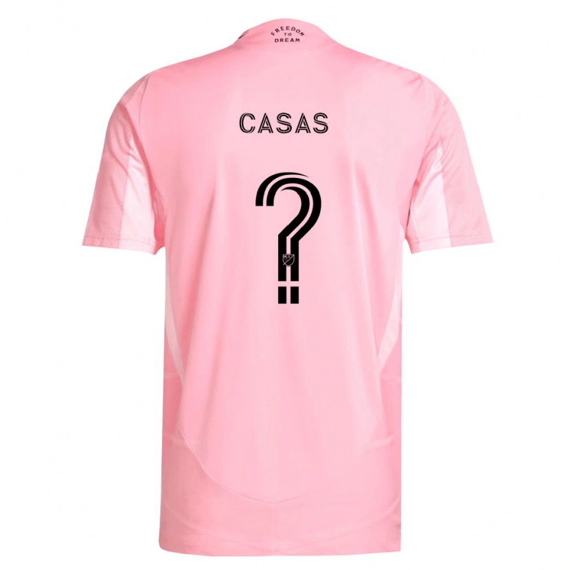 Danxen Kinderen André Casas #0 Roze Zwart Thuisshirt Thuistenue 2026/27 T-Shirt