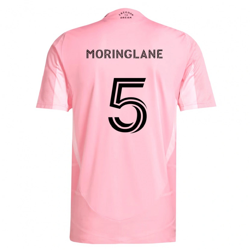 Danxen Kinderen Luis Moringlane #5 Roze Zwart Thuisshirt Thuistenue 2026/27 T-Shirt