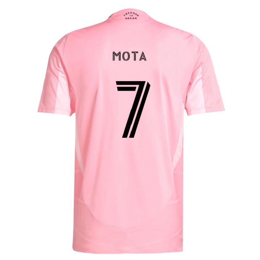 Danxen Kinderen Jean Mota #7 Roze Zwart Thuisshirt Thuistenue 2026/27 T-Shirt