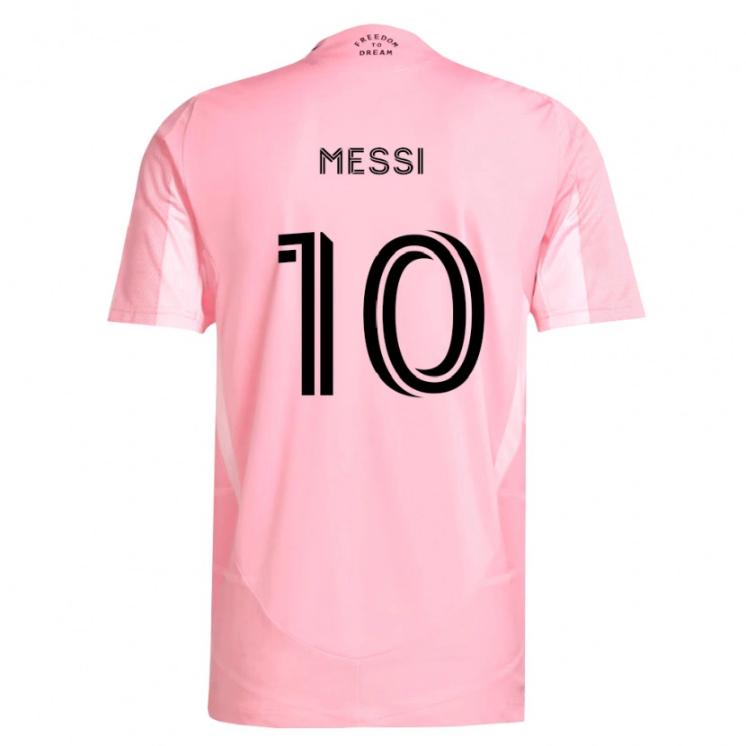 Danxen Kinderen Lionel Messi #10 Roze Zwart Thuisshirt Thuistenue 2026/27 T-Shirt