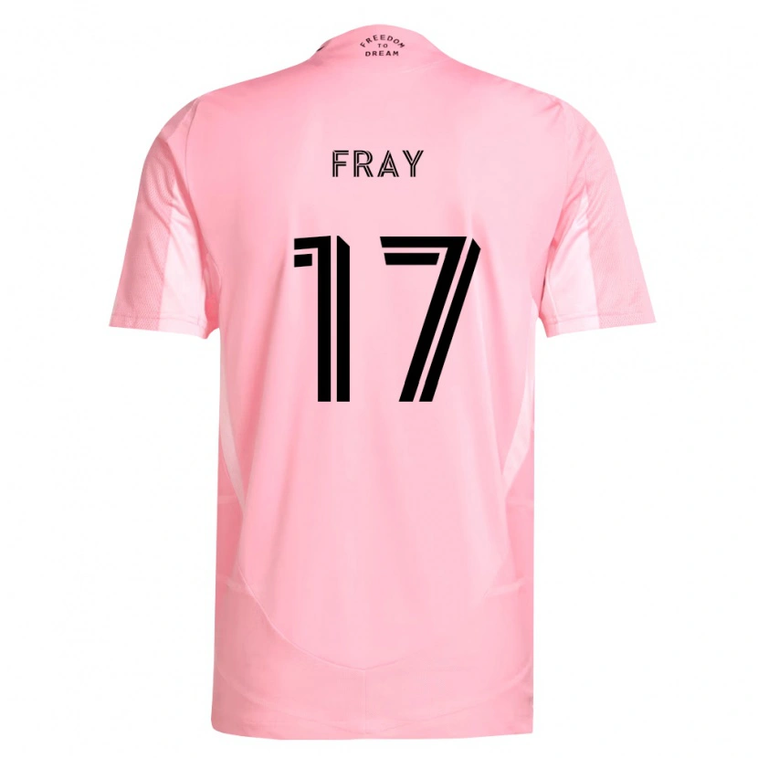 Danxen Kinderen Ian Fray #17 Roze Zwart Thuisshirt Thuistenue 2026/27 T-Shirt