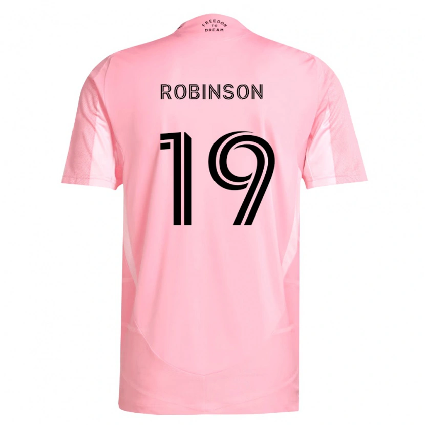 Danxen Kinderen Robbie Robinson #19 Roze Zwart Thuisshirt Thuistenue 2026/27 T-Shirt