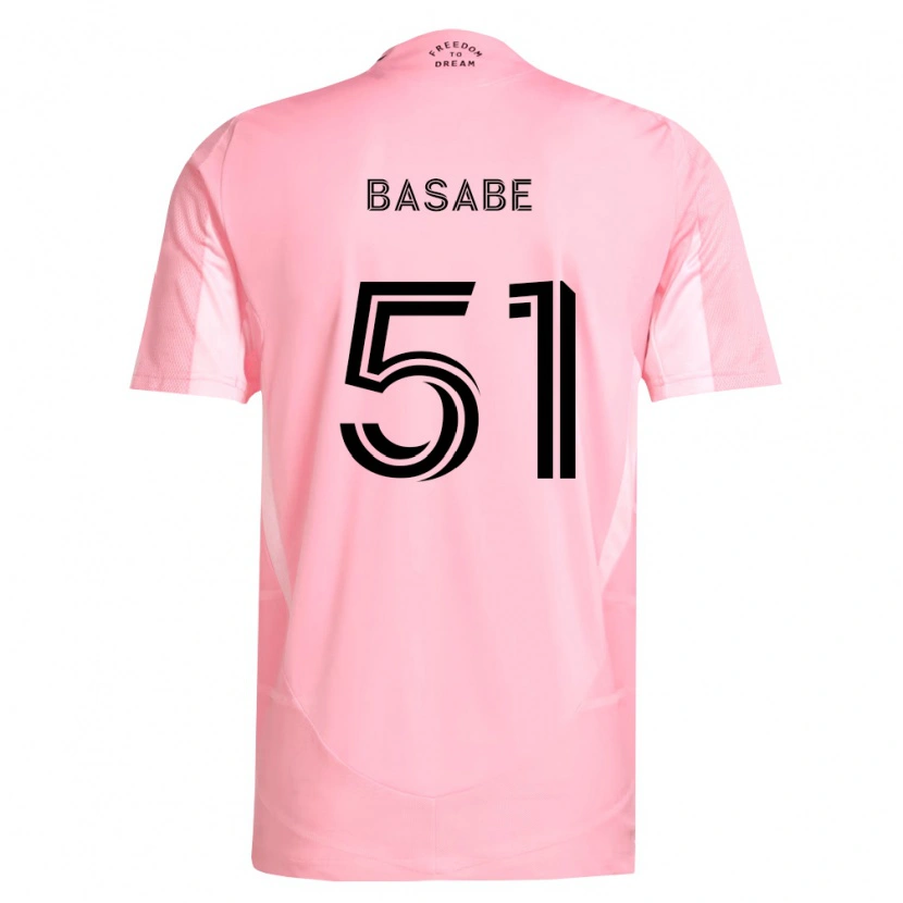 Danxen Kinderen Samuel Basabe #51 Roze Zwart Thuisshirt Thuistenue 2026/27 T-Shirt