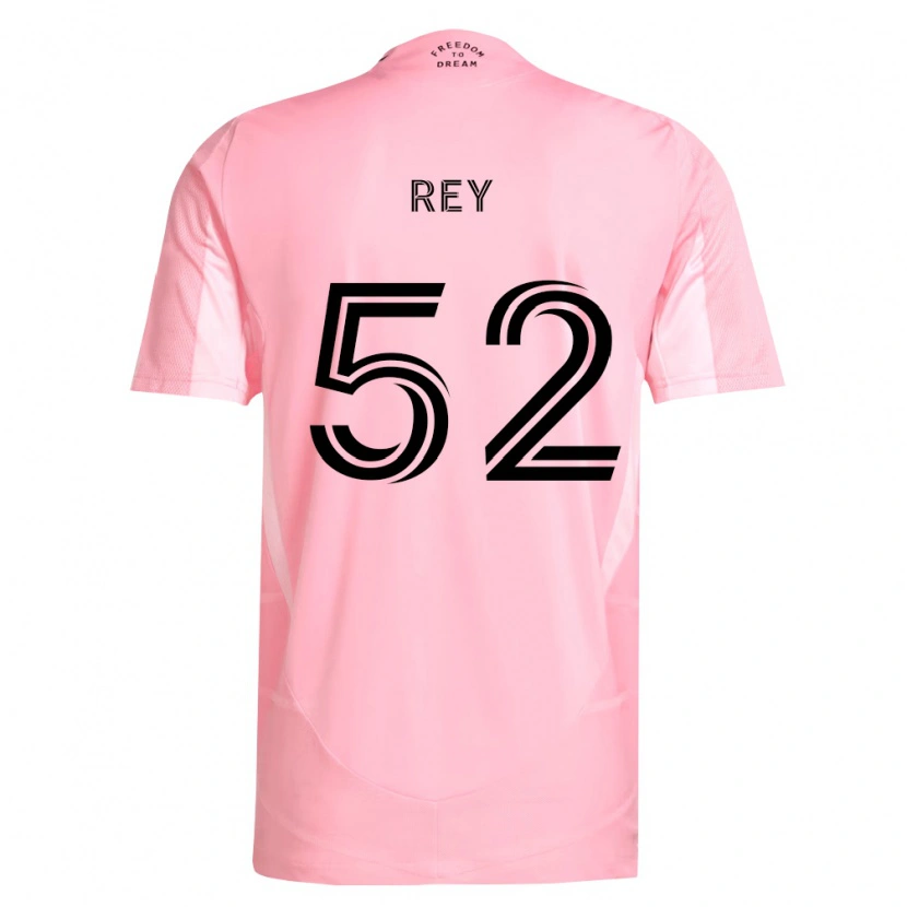 Danxen Kinderen Diego Rey #52 Roze Zwart Thuisshirt Thuistenue 2026/27 T-Shirt