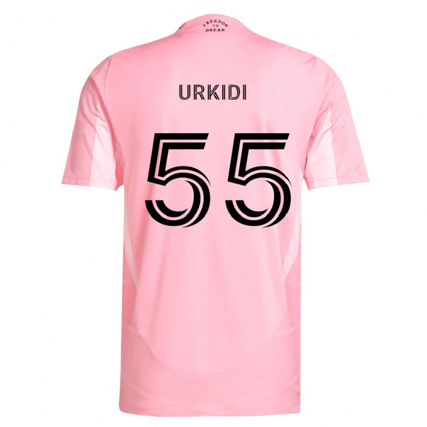 Danxen Kinderen Ian Urkidi #55 Roze Zwart Thuisshirt Thuistenue 2026/27 T-Shirt