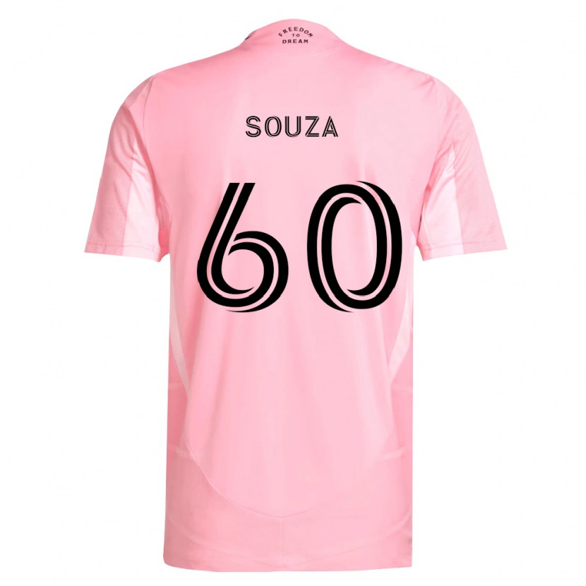 Danxen Kinderen Brandon Souza #60 Roze Zwart Thuisshirt Thuistenue 2026/27 T-Shirt