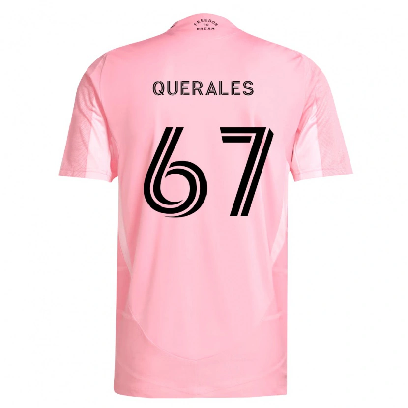 Danxen Kinderen Arturo Querales #67 Roze Zwart Thuisshirt Thuistenue 2026/27 T-Shirt