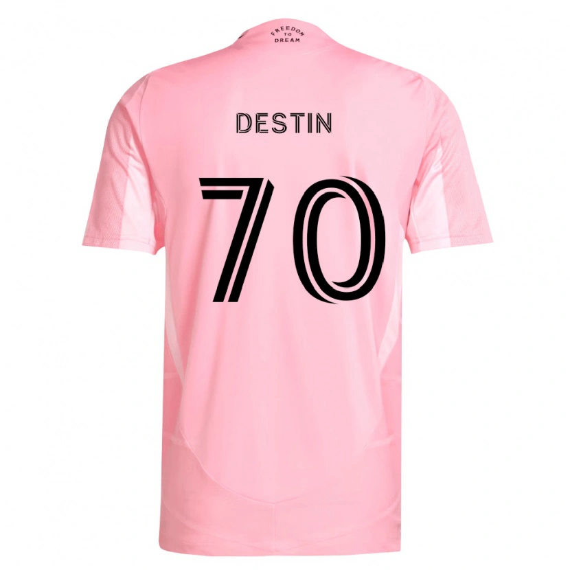 Danxen Kinderen Bryan Destin #70 Roze Zwart Thuisshirt Thuistenue 2026/27 T-Shirt